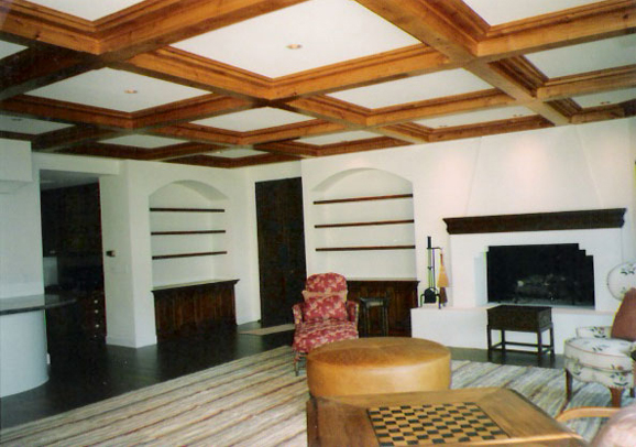 Elegant living room with custom decor by Maurer Construction
