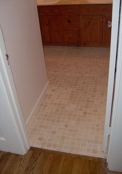 Modern San Diego bathroom with glass shower doors