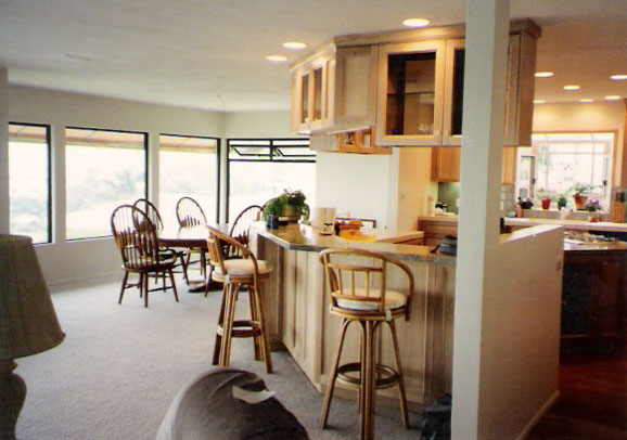 Stylish kitchen with new countertops by Maurer Construction