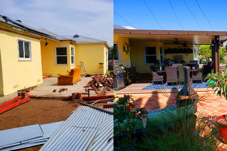 View Of Before And After Home Remodeling In San Diego